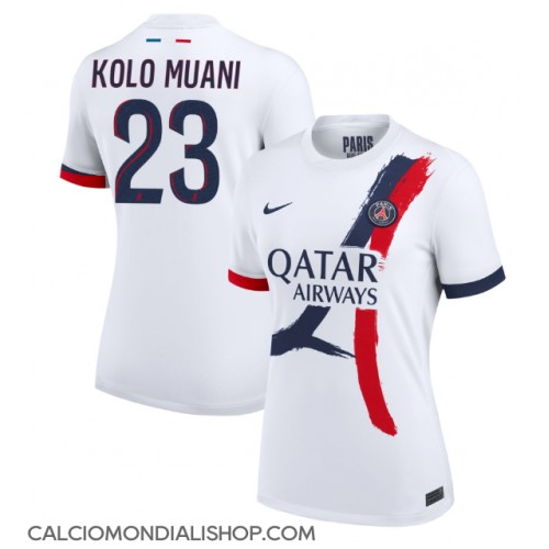 Maglie da calcio Paris Saint-Germain Randal Kolo Muani #23 Seconda Maglia Femminile 2024-25 Manica Corta